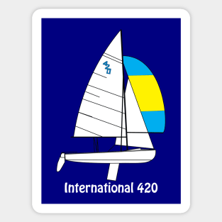 International 420 Sailboat Sticker